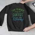 Disney This Teacher Runs On Coffee And Disney Gradient Logo Men Graphic Sweatshirt, funny design Disney This Teacher Runs On Coffee And Disney Gradient Logo Men Graphic Sweatshirt, funny design