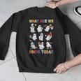 What Are We Doing Today Ghost PE Teacher Team Halloween Men Graphic Sweatshirt, Pe Teacher Gifts, funny design What Are We Doing Today Ghost PE Teacher Team Halloween Men Graphic Sweatshirt, Pe Teacher Gifts, funny design