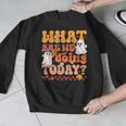 What Are We Doing Today Halloween PE Spooky Teacher Men Graphic Sweatshirt, Pe Teacher Gifts, funny design What Are We Doing Today Halloween PE Spooky Teacher Men Graphic Sweatshirt, Pe Teacher Gifts, funny design