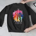 Earth Without Art Is Just Eh Painting Artist Pun Art Teacher Men Graphic Sweatshirt, funny design