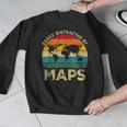 Easily Distracted By Maps Geography Teacher Men Graphic Sweatshirt, funny design Easily Distracted By Maps Geography Teacher Men Graphic Sweatshirt, funny design