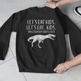 Lets Eat Kids Punctuation Saves Lives Dino Teacher Men Men Graphic Sweatshirt, funny design Lets Eat Kids Punctuation Saves Lives Dino Teacher Men Men Graphic Sweatshirt, funny design