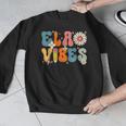 English Teacher Ela Vibes Teacher Kids First Day Of School Men Graphic Sweatshirt, English Teacher Gifts, funny design