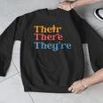 English Teacher Their There Theyre Grammar Men Women Men Graphic Sweatshirt, English Teacher Gifts, funny design