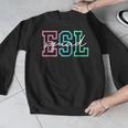ESL Squad Teacher English As A Second Language Men Graphic Sweatshirt, Esl Teacher Gifts, English Teacher Gifts, funny design