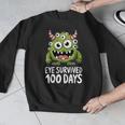 Eye Survived 100 Days Of School Monster Lover Teacher Kids Men Graphic Sweatshirt, funny design Eye Survived 100 Days Of School Monster Lover Teacher Kids Men Graphic Sweatshirt, funny design