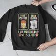First Coffee Then Data SPED Teacher Taking a Break Men Graphic Sweatshirt, funny design First Coffee Then Data SPED Teacher Taking a Break Men Graphic Sweatshirt, funny design