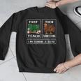 First Teach Then Thanksgiving I'm Earning A Break Teacher Men Graphic Sweatshirt, funny design First Teach Then Thanksgiving I'm Earning A Break Teacher Men Graphic Sweatshirt, funny design