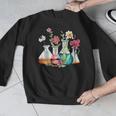 Floral Beakers Chemistry Lab Teacher Men Graphic Sweatshirt, funny design Floral Beakers Chemistry Lab Teacher Men Graphic Sweatshirt, funny design