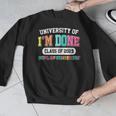 Fun University Of I'm Done Class Of 2025 Teacher Retirement Men Graphic Sweatshirt, funny design