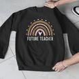 Future Teacher Kids Youth Girls Leopard Rainbow Women Men Graphic Sweatshirt, Future Teacher Gifts, funny design