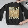 Geography Teacher Easily Distracted By Maps Men Graphic Sweatshirt, funny design Geography Teacher Easily Distracted By Maps Men Graphic Sweatshirt, funny design