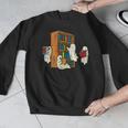 Ghosts Reading Books Teacher Halloween Librarian Boooks Men Graphic Sweatshirt, funny design Ghosts Reading Books Teacher Halloween Librarian Boooks Men Graphic Sweatshirt, funny design
