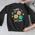 Groovy Happy To See Your Face Teacher School Appreciation Men Graphic Sweatshirt, Groovy Teacher Gifts, funny design