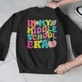 Groovy In My Middle School Era Back To School Teacher Men Graphic Sweatshirt, Groovy Teacher Gifts, funny design Groovy In My Middle School Era Back To School Teacher Men Graphic Sweatshirt, Groovy Teacher Gifts, funny design