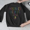 Growth Mindset Shirt For Teacher Mistakes Help Us Grow Men Graphic Sweatshirt, funny design Growth Mindset Shirt For Teacher Mistakes Help Us Grow Men Graphic Sweatshirt, funny design