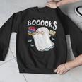 Halloween Books Librarian English Teacher Reader Reading Men Graphic Sweatshirt, English Teacher Gifts, funny design
