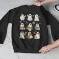 Halloween Ghost Playing Musical Instruments Music Teacher Men Graphic Sweatshirt, funny design