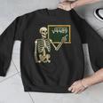 Halloween Skeleton 67 Meme Square Root 4489 Math Teacher Men Graphic Sweatshirt, funny design