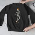 Halloween Skeleton Tap Dance Ballet Dance Teacher Men Graphic Sweatshirt, funny design
