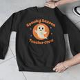 Halloween Teacher Crew Spooky Season Retro Ghost Men Graphic Sweatshirt, funny design