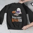 Halloween Teacher Women Cute Reading Ghost Read More Books Men Graphic Sweatshirt, funny design Halloween Teacher Women Cute Reading Ghost Read More Books Men Graphic Sweatshirt, funny design