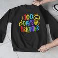 Happy 100th Day Of School 100 Days Brighter Girls Teacher Men Graphic Sweatshirt, funny design Happy 100th Day Of School 100 Days Brighter Girls Teacher Men Graphic Sweatshirt, funny design