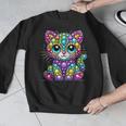 Happy Dot Day Colorful Polka Dot Cat Kitten Teachers Kids Men Graphic Sweatshirt, funny design