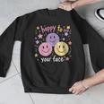 Happy To See Your Face Smile Face Teacher Back To School Men Graphic Sweatshirt, funny design Happy To See Your Face Smile Face Teacher Back To School Men Graphic Sweatshirt, funny design