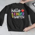 Hello Kindergarten Team Kinder Back To School Teacher Kids Men Graphic Sweatshirt, funny design Hello Kindergarten Team Kinder Back To School Teacher Kids Men Graphic Sweatshirt, funny design