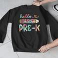 Hello Pre-K Pencil Teacher Student Tie Dye Men Graphic Sweatshirt, funny design Hello Pre-K Pencil Teacher Student Tie Dye Men Graphic Sweatshirt, funny design