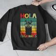 Hola Estudiantes Spanish Teacher Back To School 2025 Men Graphic Sweatshirt, funny design