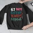 Humor Meme 67 Days Of School Coffee Lover Educator Teacher Men Graphic Sweatshirt, funny design Humor Meme 67 Days Of School Coffee Lover Educator Teacher Men Graphic Sweatshirt, funny design