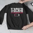 Humor Teacher Empty Battery Power Men Women Men Graphic Sweatshirt, funny design Humor Teacher Empty Battery Power Men Women Men Graphic Sweatshirt, funny design