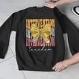 Interventionist Teacher Groovy Coquette Bow Back To School Men Graphic Sweatshirt, Groovy Teacher Gifts, funny design
