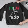 Italian Teacher Italy Italia Back To School First Day Men Graphic Sweatshirt, funny design