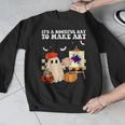 It's A Bootiful Day To Make Art Groovy Art Teacher Halloween Men Graphic Sweatshirt, Groovy Teacher Gifts, funny design