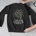 It's Fine I'm Fine Christmas Light Principal Teacher Xmas Men Women Men Graphic Sweatshirt, funny design