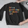 It's A Good Day To Make Some Art Artist Art Teacher Men Graphic Sweatshirt, funny design
