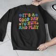 Its A Good Day To Run And Play PE Teacher Physical Education Men Graphic Sweatshirt, Pe Teacher Gifts, funny design Its A Good Day To Run And Play PE Teacher Physical Education Men Graphic Sweatshirt, Pe Teacher Gifts, funny design