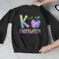 K Is For Kindergarten Teacher Tie Dye Back To School Kinder Men Graphic Sweatshirt, funny design K Is For Kindergarten Teacher Tie Dye Back To School Kinder Men Graphic Sweatshirt, funny design