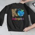 K Is For Kindergarten Teacher Tie Dye Back To School Kinder For Men Women Girls Kids Men Graphic Sweatshirt, funny design