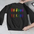 Be Kind Pride Sign Language Rainbow Teachers Interpreter ASL Men Graphic Sweatshirt, funny design