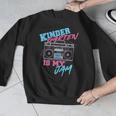 Kindergarten Is My Jam Vintage 80s Boombox Teacher Student Men Graphic Sweatshirt, funny design Kindergarten Is My Jam Vintage 80s Boombox Teacher Student Men Graphic Sweatshirt, funny design