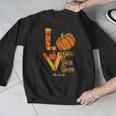 Leopard Pumpkin Love Teacher Life Thanksgiving Fall Women Men Graphic Sweatshirt, funny design Leopard Pumpkin Love Teacher Life Thanksgiving Fall Women Men Graphic Sweatshirt, funny design