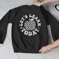 Let's Learn Today Checkered Apple Back To School Teacher Men Graphic Sweatshirt, funny design Let's Learn Today Checkered Apple Back To School Teacher Men Graphic Sweatshirt, funny design