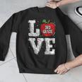 LOVE Apple 3rd Grade Teacher Student School Men Graphic Sweatshirt, funny design LOVE Apple 3rd Grade Teacher Student School Men Graphic Sweatshirt, funny design