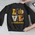 LOVE Kindergarten Pumpkin Teacher Student Halloween Costume Men Graphic Sweatshirt, funny design LOVE Kindergarten Pumpkin Teacher Student Halloween Costume Men Graphic Sweatshirt, funny design
