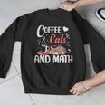 I Love Math Cats And Coffee Heart Mathematics Teacher Men Graphic Sweatshirt, funny design I Love Math Cats And Coffee Heart Mathematics Teacher Men Graphic Sweatshirt, funny design