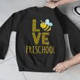 Love Preschool Back To School Yellow Bee Preschool Teacher For Men Women Girls Kids Men Graphic Sweatshirt, funny design